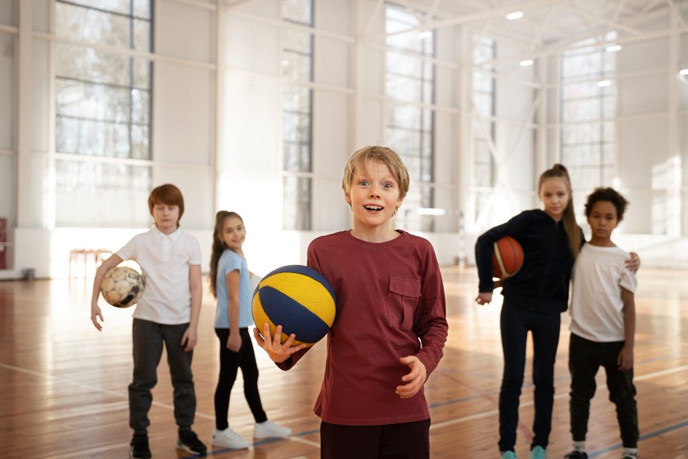 kids enjoying training at a multi-sports campus
